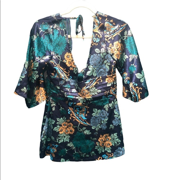 GUESS Y2K KIMONO STYLE TOP - Picture 2 of 5